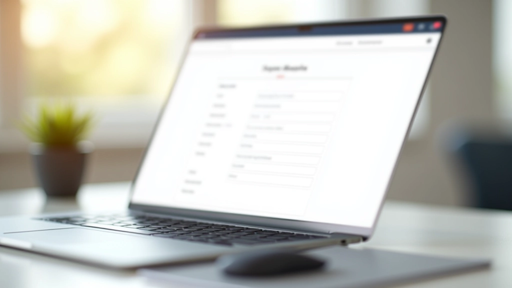 Formulier design voorbeeld met goede labeling en veldgroepering op desktop scherm