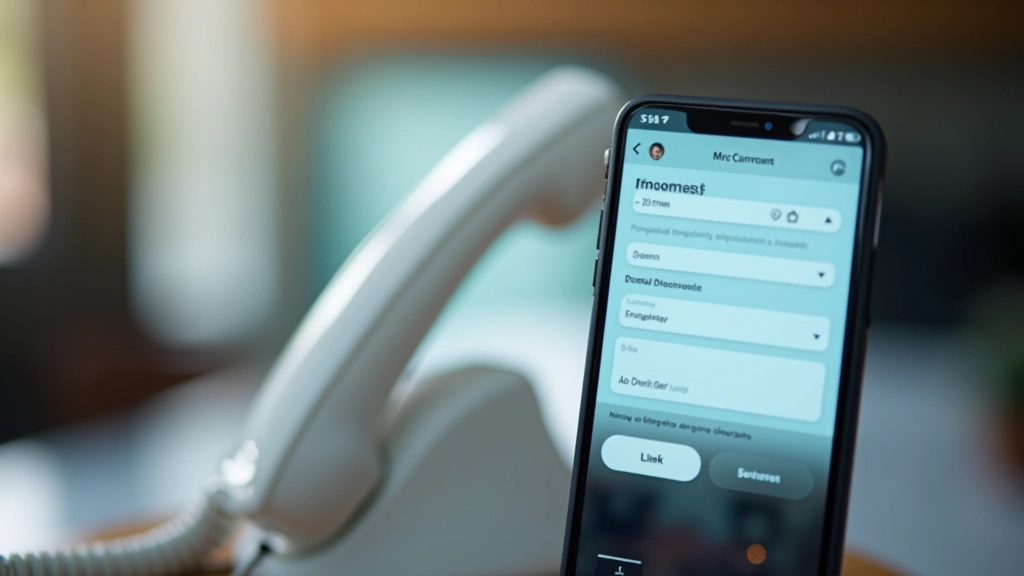Telefoon met adresformulier op scherm, duidelijke invoervelden met Nederlandse postcode en huisnummer, moderne interface met zachte kleuren, scherpe focus